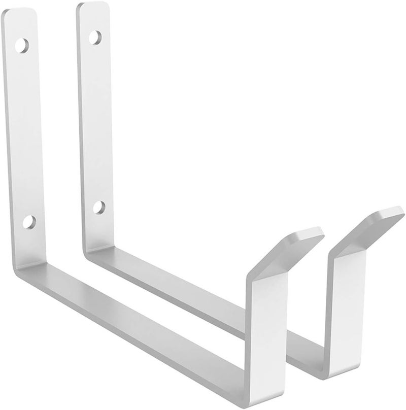 FLEXIMOUNTS 2 Pack Add On Storage Utility Hook Accessory for Garage Ceiling Rack, Max Weight Capacity up to 35lbs,White - Image 1
